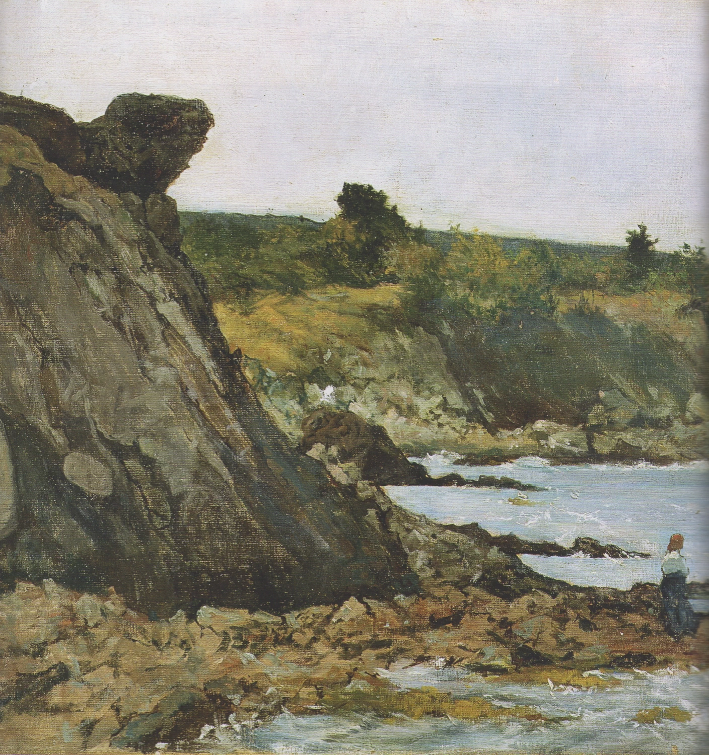 Marina di Antignano con pescatori - dettaglio